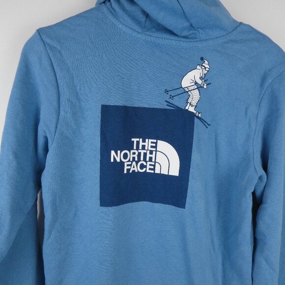 The North Face Hoodie Boys L (14-16) Blue Classic Back Logo Pullover NEW *READ - Picture 1 of 16